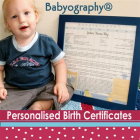 Babyography Birth Certificates and Keepsakes