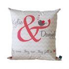 cushions, heat packs and pillowcase personalised for mum and dad