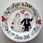 Personalised Wedding Plates