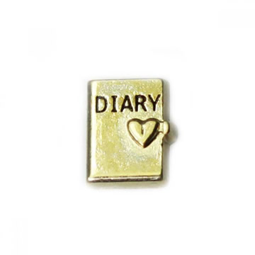 Diary floating charm for memory locket