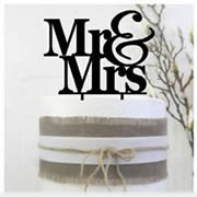 Cake signs, toppers and plaques  -  Mr&Mrs