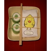 Unique Gift basket for new baby - Banana Leaf Plate Lemon Chicken