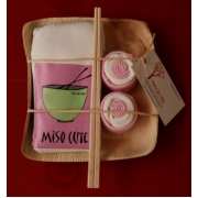 Unique Gift basket for new baby - Banana Leaf Plate Girl Miso Cute